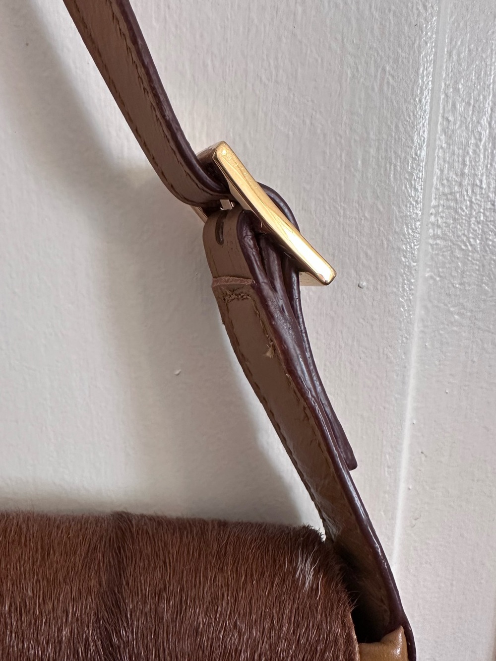 Gucci Jackie Bag Pony Hair Calf Hair Vintage Tom Ford Shoulder Bag Leather Brown - Picture 9 of 15